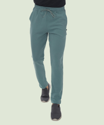 SKYKNIT Solid Men Light Green Track Pants