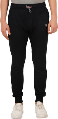 ONCH Solid Men Black Track Pants