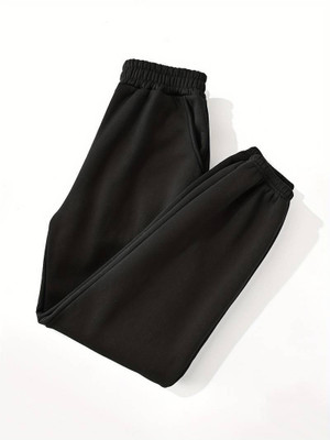 Dockstreet Loose Fit Women Black Trousers