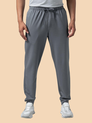 TIGERSNAKE Solid Men Grey Track Pants