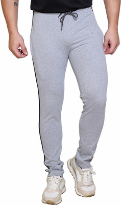 STARFOX Solid Men Grey Track Pants