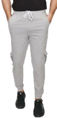 tanishkahub Solid Men Grey Track Pants