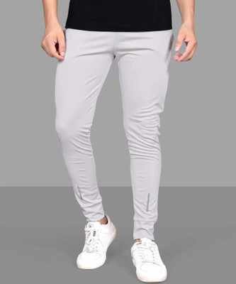 GAJVU Solid Men Grey Track Pants