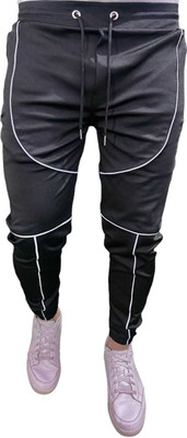 Arsh enterprises Self Design Men Black Track Pants