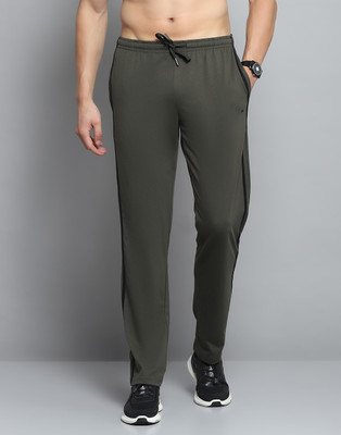 MONTE CARLO Solid Men Green Track Pants