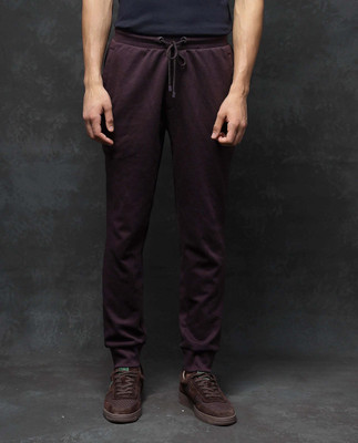 Rare Rabbit Solid Men Maroon Track Pants