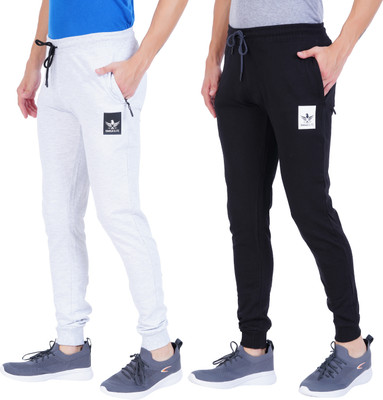 Eagle Elite Solid Men Black, White Track Pants