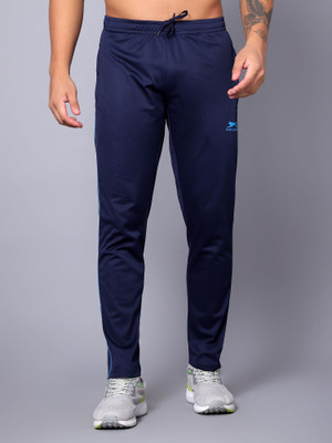 Shiv Naresh Solid Men Dark Blue Track Pants