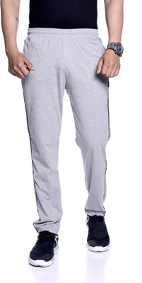 Zeffit Solid Men Grey Track Pants
