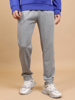 HIGHLANDER Solid Men Grey Track Pants