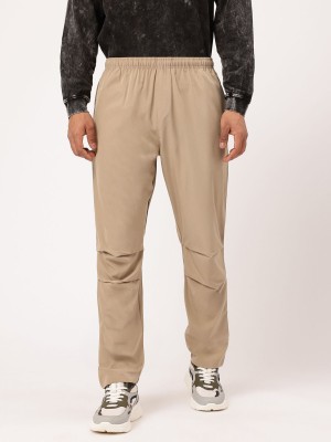 Kook N Keech Solid Men Beige Track Pants