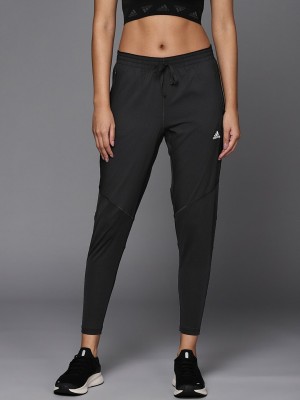 ADIDAS Solid Women Black Track Pants