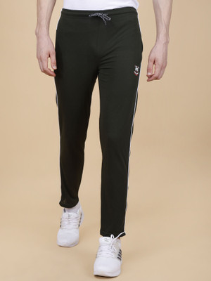 Star Fox Solid Men Olive Track Pants