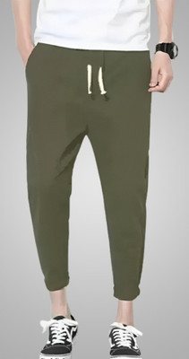 Reya Solid Men Olive Track Pants