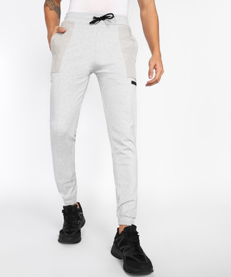 Spykar Solid Men Grey Track Pants