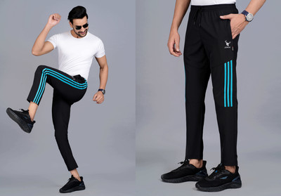 jorkk Striped Men Multicolor Track Pants