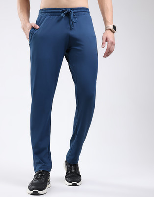 Rock.it Solid Men Blue Track Pants