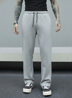Dockstreet Striped Men Grey Track Pants