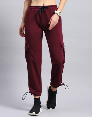 Rock.it Solid Men Maroon Track Pants