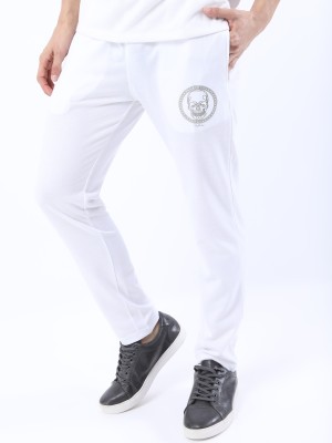 HIGHLANDER Solid Men White Track Pants