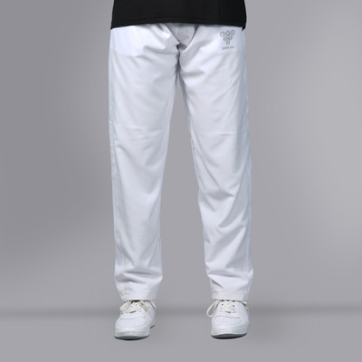 SPORTS VILLA Solid Men White Track Pants
