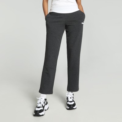 PUMA Solid Women Grey Track Pants