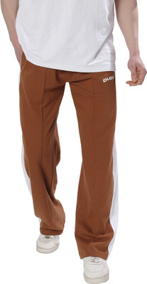 WEARDUDS Self Design Men Brown Track Pants