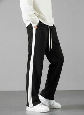 INDICLUB Loose Fit Men Black Trousers