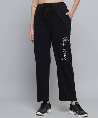 HARSHITA MART Printed Women Black Track Pants