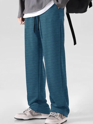EyeBogler Solid Men Light Blue Track Pants