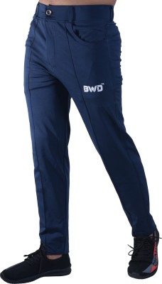 BWD Solid Men Blue, Black Track Pants