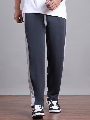 MACK JONNEY Colorblock Men Grey Track Pants