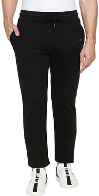 BASICS Solid Men Black Track Pants