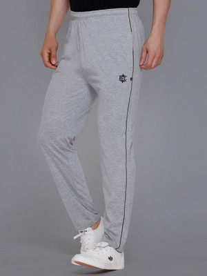 ASDF Solid Men Grey Track Pants