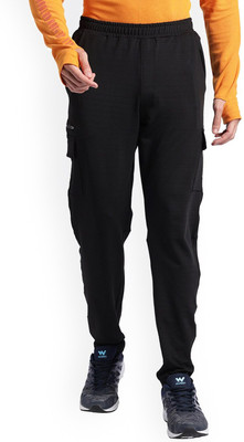 Wildcraft Striped Men Black Track Pants