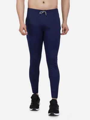 PS Traders Solid Men Blue Track Pants