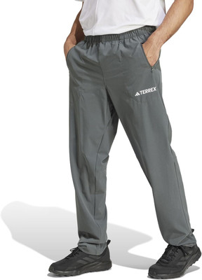ADIDAS Graphic Print Men Grey Track Pants
