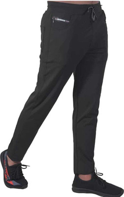 BWD Solid Men Black Track Pants