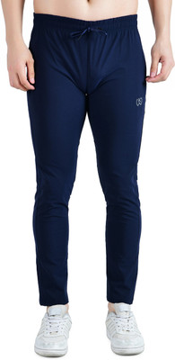 KWINGS Solid Men Blue Track Pants