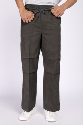 AURAMIND Washed Men Grey Track Pants