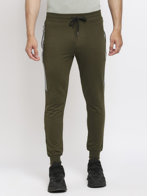 KILLER Solid Men Dark Green Track Pants