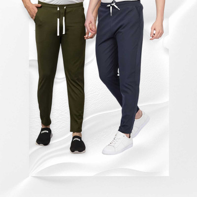 kushwaha fashion point Self Design Men Olive, Grey Track Pants