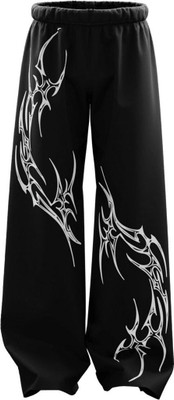Be Savage Printed Men Black Track Pants