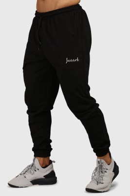 FuaarK Solid Men Black Track Pants