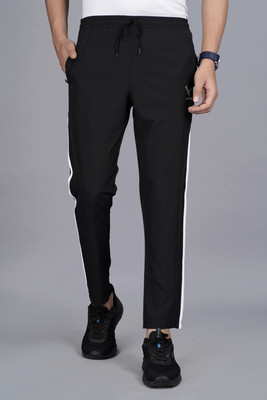 jorkk Solid Men Black Track Pants