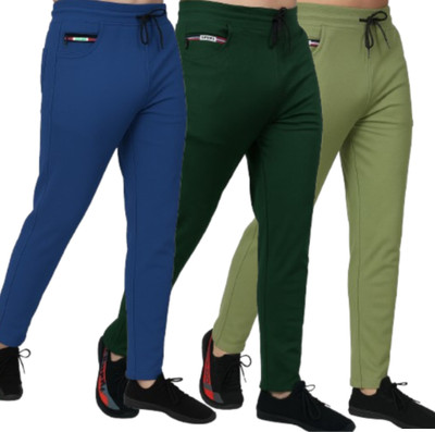 ROAR FIT Solid Men Multicolor Track Pants
