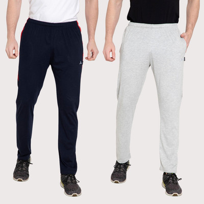 Zeffit Self Design Men Dark Blue, Grey Track Pants