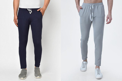 kasmiri fashion Solid Men Blue, Grey Track Pants
