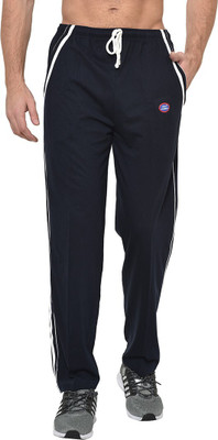 MACK JONNEY Solid Men Dark Blue Track Pants