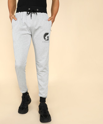 GYRFALCON Printed Men Grey Track Pants